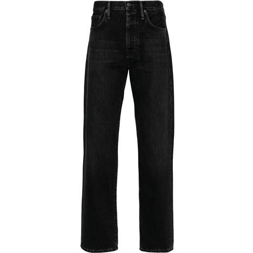 Acne Studios jeans dritti a vita media - nero