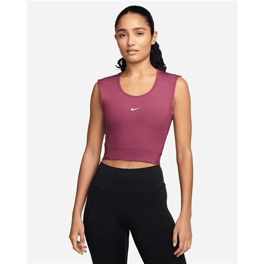 Nike dri fit nk pro gains w - canotta training - donna - rosa