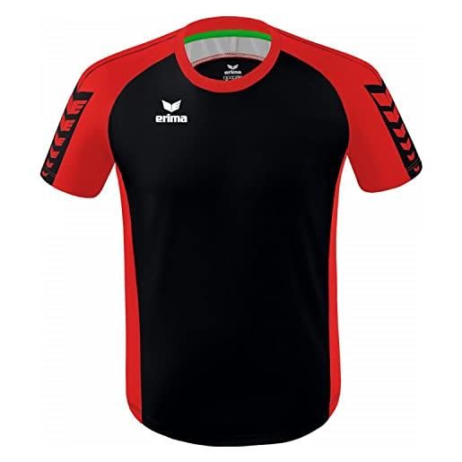 Erima adulti maglietta sportiva six wings, nero, l