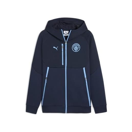 PUMA manchester city felpa con cappuccio da uomo PUMAtech - navy, navy, medium