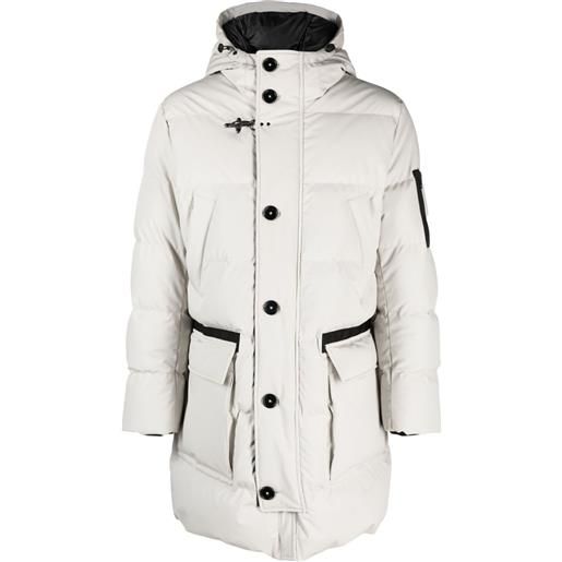 Fay parka imbottito con cappuccio - grigio