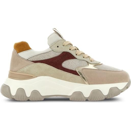 Hogan sneakers hyperactive con inserti - toni neutri