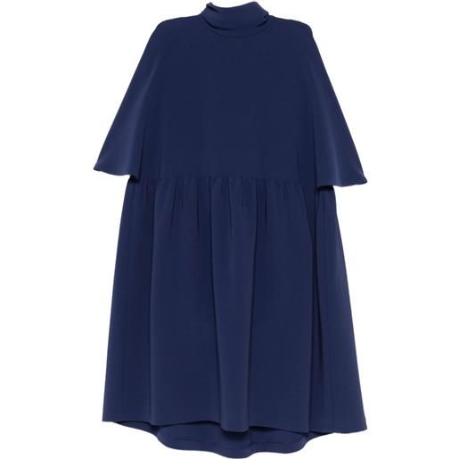 Talbot Runhof abito a collo alto - blu