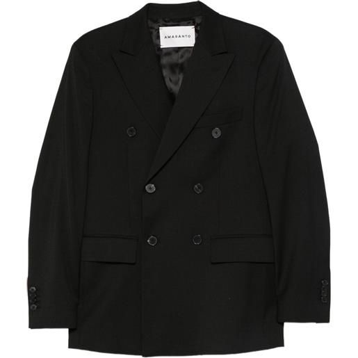 AMARÁNTO blazer doppiopetto - nero