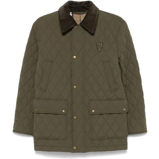 Burberry giacca trapuntata - verde