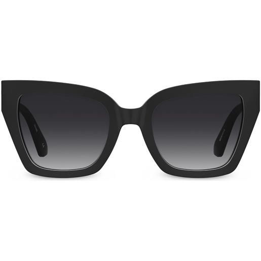 Moschino Eyewear occhiali da sole cat-eye con logo - nero