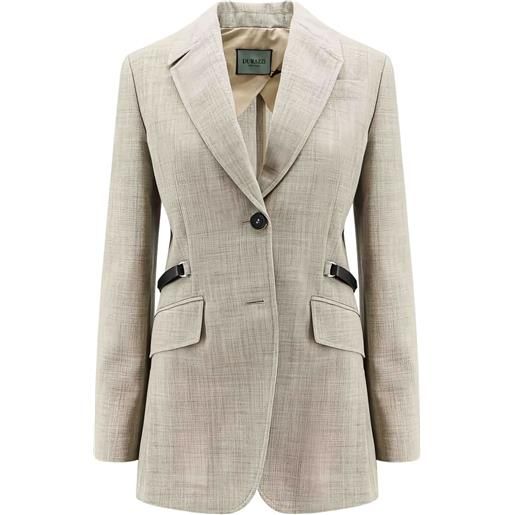 Durazzi Milano blazer con fibbia - toni neutri