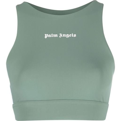 Palm Angels giacca sportiva con stampa - verde