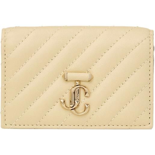 Jimmy Choo portafoglio curve nello trapuntato - toni neutri