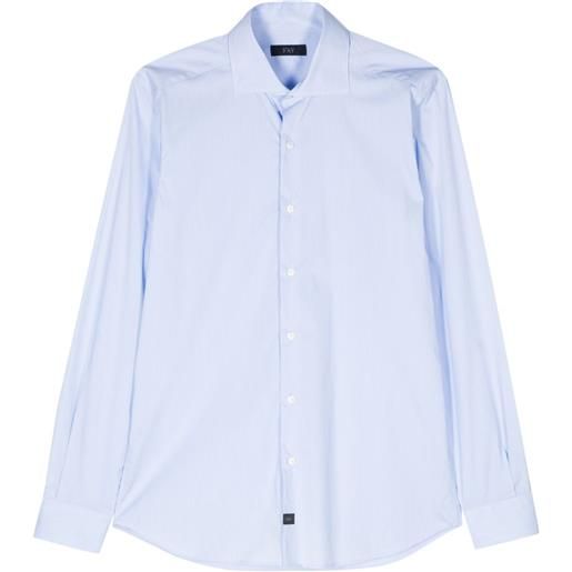 Fay camicia con applicazione - blu