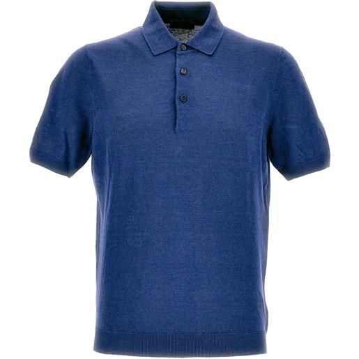 Fay polo con ricamo - blu