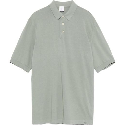 Eleventy polo con scollo rotondo - verde