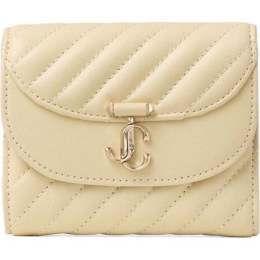 Jimmy Choo portafoglio curve marinda trapuntato - toni neutri