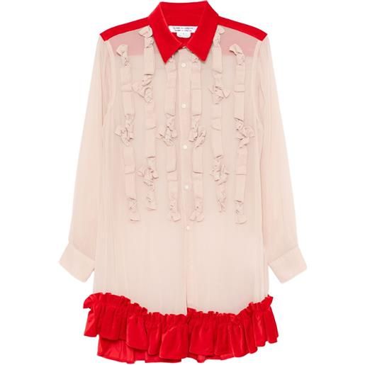 Comme Des Garçons Comme Des Garçons blusa a maniche lunghe - toni neutri