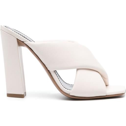 Paris Texas mules 110mm - bianco