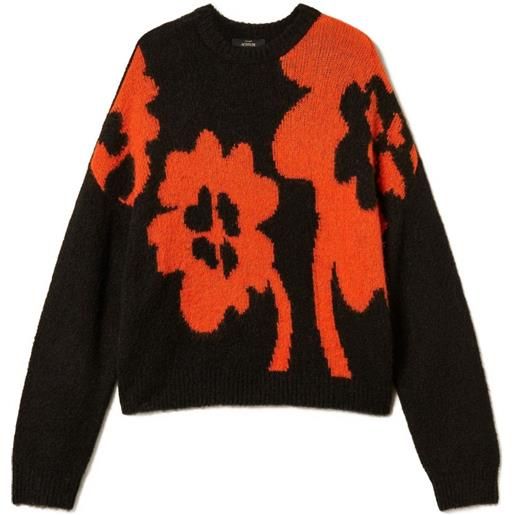 TWINSET maglione girocollo - nero