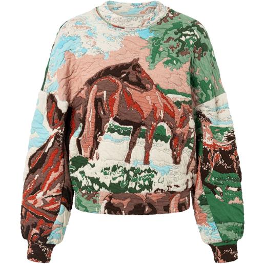 Anntian maglione wild horses - marrone