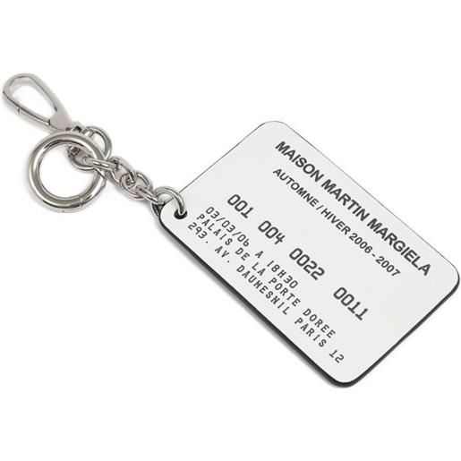 Maison Margiela portachiavi card - nero