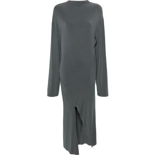 Jade Cropper abito lungo in jersey con maniche a spalla bassa - grigio