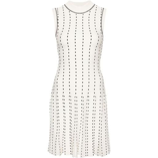 Simkhai minigonna con cuciture a contrasto - bianco