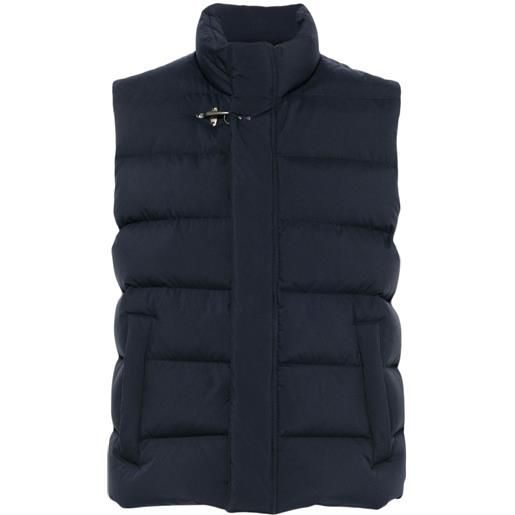 Fay gilet con fibbia gancini - blu