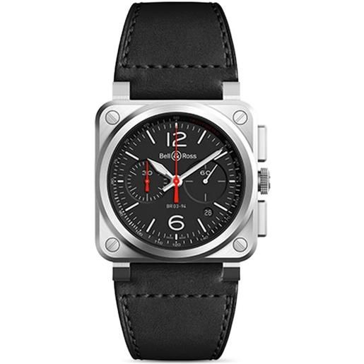 Bell & Ross orologio 'br 03-94 black steel 42mm' - nero