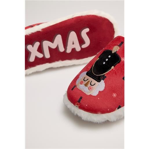 Ysabel Mora pantofole natalizie da donna a forma di schiaccianoci