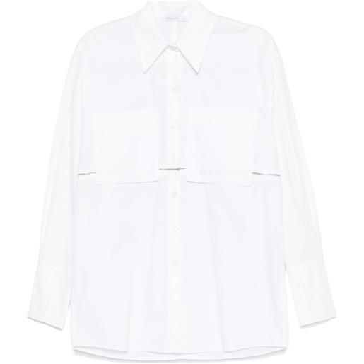 Patrizia Pepe camicia con zip - bianco