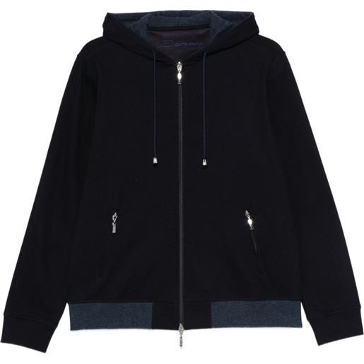 Doriani Cashmere felpa con cappuccio - blu