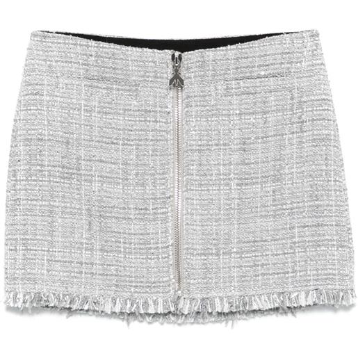 Patrizia Pepe minigonna in tweed - grigio