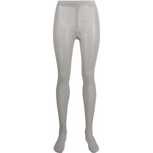 Miu Miu tights a coste - grigio