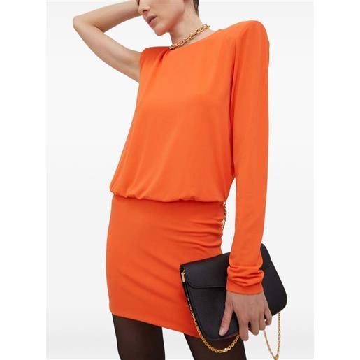 Patrizia Pepe abito corto monospalla - arancione