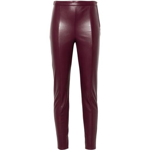 Patrizia Pepe leggings con cuciture - viola