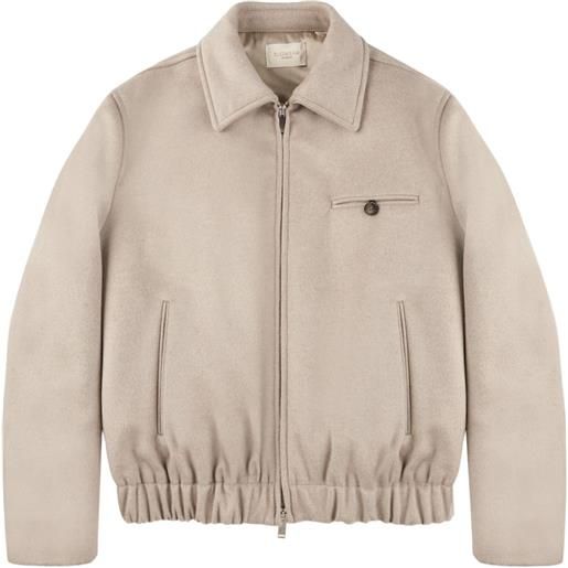 Montedoro bomber con zip - toni neutri