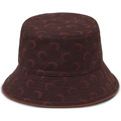 Marine Serre cappello bucket moon - marrone
