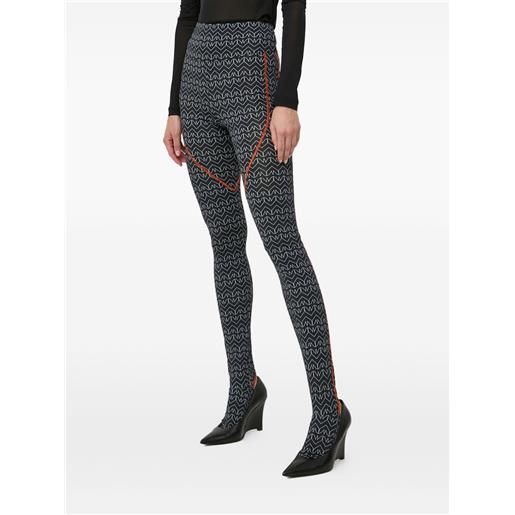 Patrizia Pepe leggings con stampa - nero