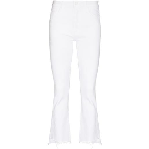 MOTHER jeans crop the insider step fray - bianco
