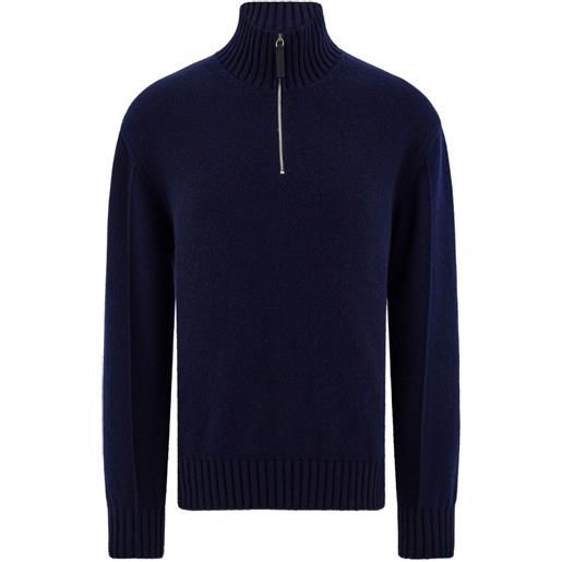 Ferragamo maglione a collo alto - blu
