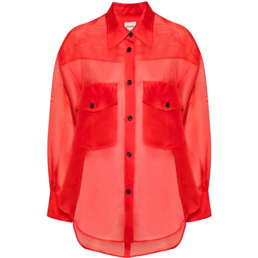 KHAITE camicia mahmet - rosso