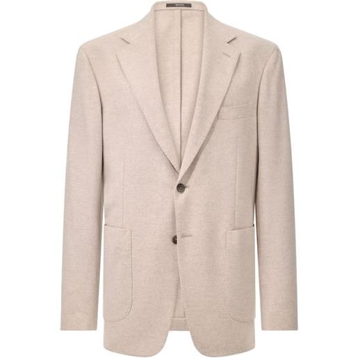 Boggi Milano blazer monopetto con tasca - toni neutri