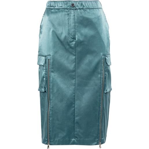 Patrizia Pepe gonna cargo midi - blu