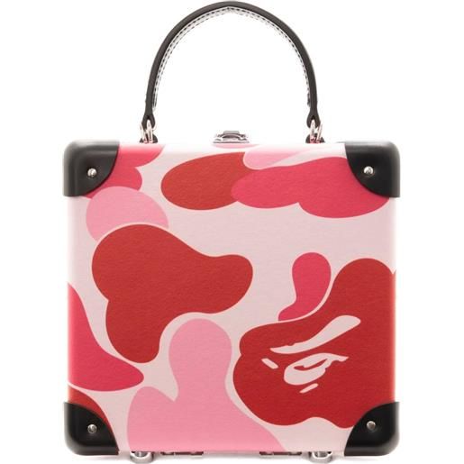 A BATHING APE® x globe-trotter valigia con stampa camouflage - rosa