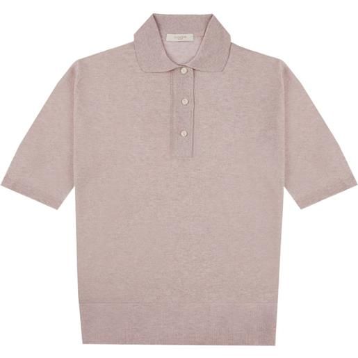 Zanone polo con bottoni - rosa