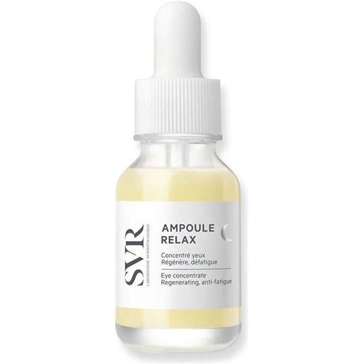 Svr - ampoule relax occhi 15 ml - trattamento notte rigenerante per il contorno occhi