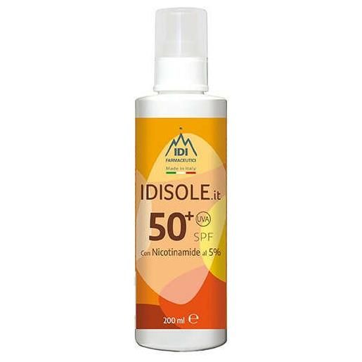 Idisole - latte solare spf50+ 200ml - protezione alta per la pelle