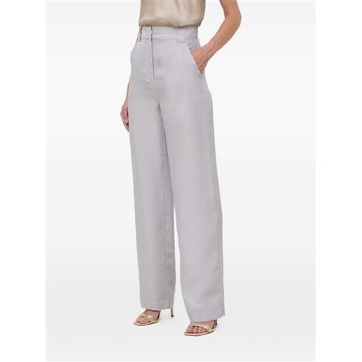 Patrizia Pepe pantaloni con dettaglio goffrato - grigio