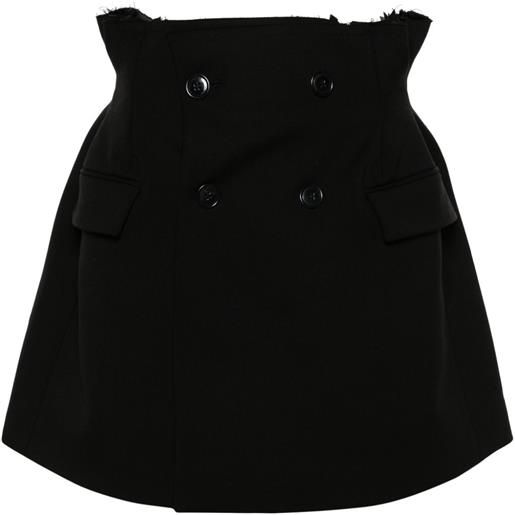 VETEMENTS minigonna doppiopetto - nero