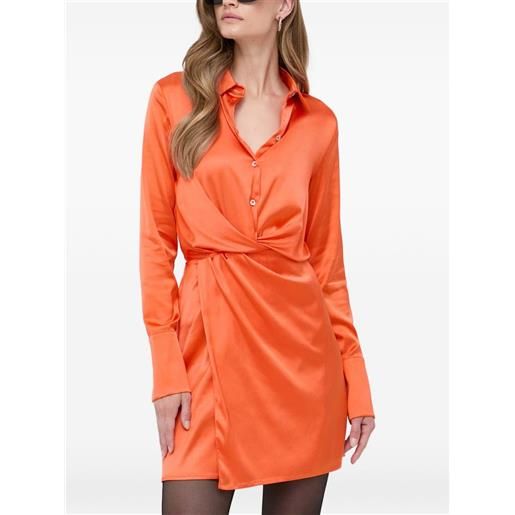 Patrizia Pepe abito corto con bottoni - arancione
