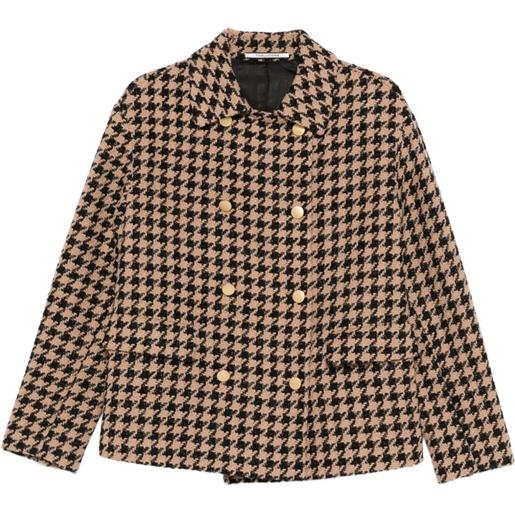 Tagliatore blazer doppiopetto con motivo pied-de-poule - toni neutri