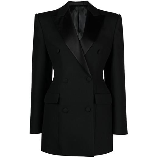 WARDROBE.NYC abito stile blazer doppiopetto avvitato - nero